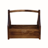 Khay gỗ thông có quai xách cao 17x34x29cm