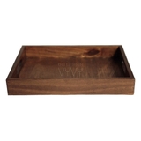 Khay gỗ thông rustic 25x35x5 có tay cầm