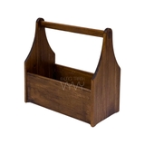 Khay gỗ thông có quai xách cao 17x34x29cm