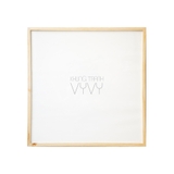 Khung gỗ thông viền mảnh 60x60cm màu natural