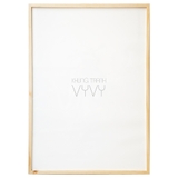 Khung gỗ thông viền mảnh A1 màu natural có kiếng (594x841mm)