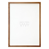 Khung gỗ thông viền mảnh A2 (420x594mm) có kiếng màu rustic