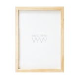 Khung gỗ thông viền mảnh A4 (210x297mm) có kiếng màu natural
