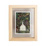 Khung gỗ trong suốt 15x20cm màu natural (Có khe thả kiếng)