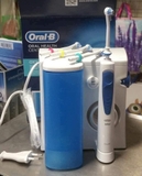 Tăm nước Oral-B Oxyjet MD20, Made in EU, công nghệ bọt khí siêu nhỏ, 4 đầu phun cho cả gia đình