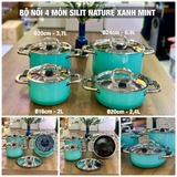 Bộ Nồi Silit Silargan Nature Màu Xanh Ngọc