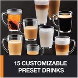 Máy pha Cafe KRUPS EA8918, Làm sạch tự động, chức năng 2 ly, Màn hình cảm ứng One Touch