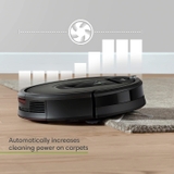 iRobot® Roomba 981 Robot hút bụi được kết nối Wi-Fi®, Lý tưởng cho Lông thú cưng, Thảm, Sàn cứng, Công nghệ Power Boost; Màu đen