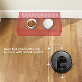 iRobot Roomba i7 + Robot hút bụi tự động loại bỏ bụi bẩn, kết nối Wi-Fi, lập bản đồ thông minh, hoạt động với Alexa, lý tưởng cho lông thú cưng, thảm, sàn cứng, màđen
