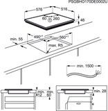 Bếp từ aeg 4 vùng nấu AEG IKB6430AXB