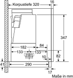 Máy hút mùi âm tủ Bosch DFR067A50