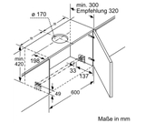 Máy Hút Mùi Bosch DFR067A52 Âm Tủ