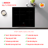 BẾP TỪ BOSCH SERIE 8 PID651DC5E 3 VÙNG NẤU 7400W