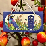 Hộp trung thu 2 bánh Hoạ Mi Xanh với màu xanh dương chủ đạo