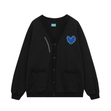 Áo Cardigan Blue Heart