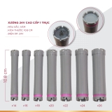 Xương uốn nóng -10cm ( Trục nhẹ 01 lổ)