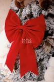Nơ nhung đỏ trang trí Giáng Sinh - 40cm
