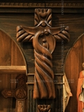 Thánh giá điêu khắc gỗ Gia đình Thánh Gia | Biểu tượng Công Giáo