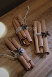 Set 3 khúc quế thơm mini cạo vỏ cột sẵn trang trí handmade