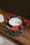 .Set nến thơm gáo dừa đậu nành Giáng Sinh Đỏ Sweetheart | Quà tặng handmade Special