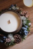.Set nến thơm gáo dừa đậu nành Giáng Sinh Xanh Blueberry | Quà tặng handmade Special