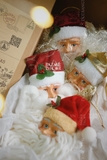.Phụ kiện treo - Set 4 ông già Noel Vintage châu Âu mẫu ngẫu nhiên 15cm