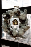 .Vòng nguyệt quế tuyết 30cm - Snowy Haven