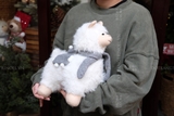 .Gấu bông bé lạc đà lông trắng dễ thương Alpaca