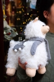 .Gấu bông bé lạc đà lông trắng dễ thương Alpaca