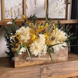 [Pre-Order] Khay gỗ cắm hoa khô lớn 40cm | Quà tặng sinh nhật khai trương trang trí home decor