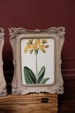 Khung composite màu ngà chạm khắc họa tiết Vintage 18*23 (tranh 13*17.5)