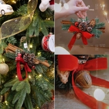 .Bó quế treo Little Blessing 20cm treo cây thông treo cửa handmade