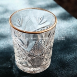 Ly thủy tinh Libbey Hopstar 355ml - Màu trắng trong viền gold