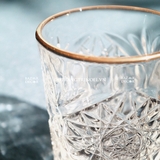 Ly thủy tinh Libbey Hopstar 355ml - Màu trắng trong viền gold