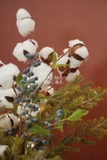 Bình cắm sóc & cành blueberry bông gòn | Tặng kèm dây đèn & nơ