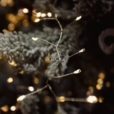 Dây đèn LED pha lê 8 chế độ - Kẽm Bạc Có nguồn điện