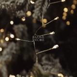 Dây đèn LED pha lê 8 chế độ - Kẽm Bạc Có nguồn điện