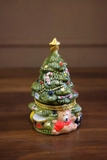 ,Hũ nến thơm cây thông gốm sứ mini 7x11cm