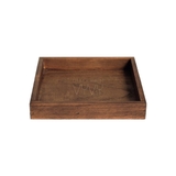 Khay gỗ thông rustic mini 20x20x3
