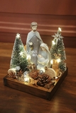 Khay hang đá mini Ngôi Sao Bethlehem Grey Silver | Tặng kèm dây đèn