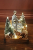 Khay hang đá mini Ngôi Sao Bethlehem Grey Silver | Tặng kèm dây đèn