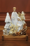 Khay hang đá mini Ngôi Sao Bethlehem White Gold | Tặng kèm dây đèn