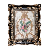Khung composite chữ nhật viền cổ điển đen 19.5x24cm (12.5x17.5cm)