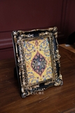 Khung composite chữ nhật viền cổ điển đen 19.5x24cm (12.5x17.5cm)