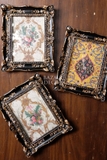 Khung composite chữ nhật viền cổ điển đen 19.5x24cm (12.5x17.5cm)