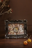 Khung composite chữ nhật viền cổ điển đen 19.5x24cm (12.5x17.5cm)