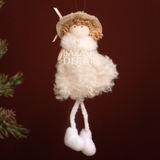 Phụ kiện Noel thú bông mini xinh xắn - Em bé thiên thần 17cm