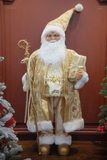 Ông già Noel Royal Grand 120cm - Áo choàng vàng kim sa lấp lánh