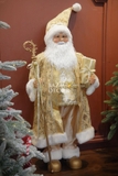 Ông già Noel Royal Grand 120cm - Áo choàng vàng kim sa lấp lánh
