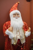 Ông già Noel Royal Grand 120cm - Áo choàng đỏ vàng lấp lánh